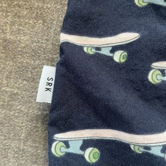 Sunrise Kingdom Kids Skateboard Button Down Navy Size Small/8 - Picture 6 of 8